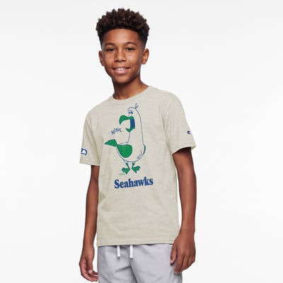 Seattle Seahawks Disney x Champion Youth Seagulls T-Shirt - Oatmeal