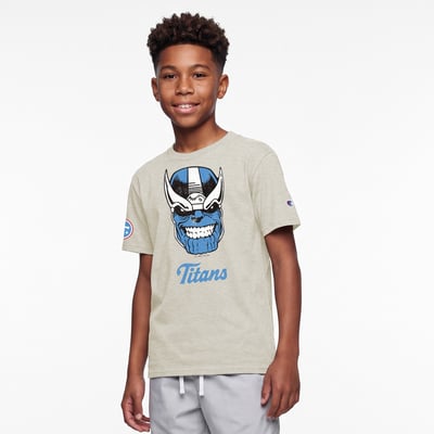 Tennessee Titans Disney x Champion Youth Thanos T-Shirt - Oatmeal