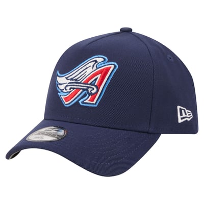  California Angels New Era Youth Cooperstown Logo 9FORTY A-Frame Adjustable Hat - Navy