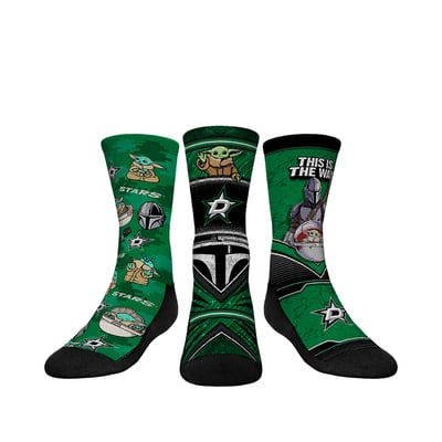  Dallas Stars Rock Em Youth The Mandalorian 3-Pack Crew Socks