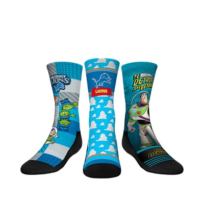  Detroit Lions Rock Em Youth Toy Story 3-Pack Crew Socks