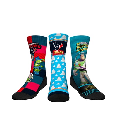  Houston Texans Rock Em Youth Toy Story 3-Pack Crew Socks