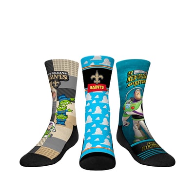  New Orleans Saints Rock Em Youth Toy Story 3-Pack Crew Socks