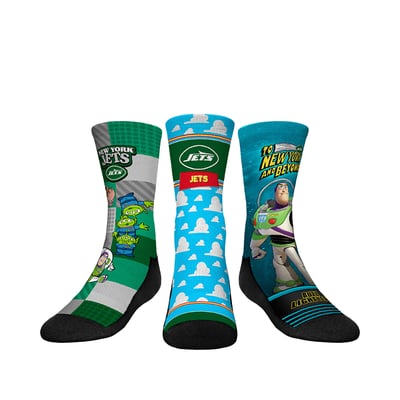  New York Jets Rock Em Youth Toy Story 3-Pack Crew Socks