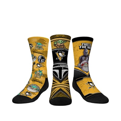  Pittsburgh Penguins Rock Em Youth The Mandalorian 3-Pack Crew Socks