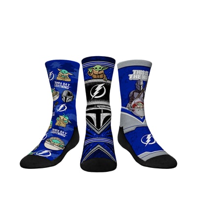  Tampa Bay Lightning Rock Em Youth The Mandalorian 3-Pack Crew Socks