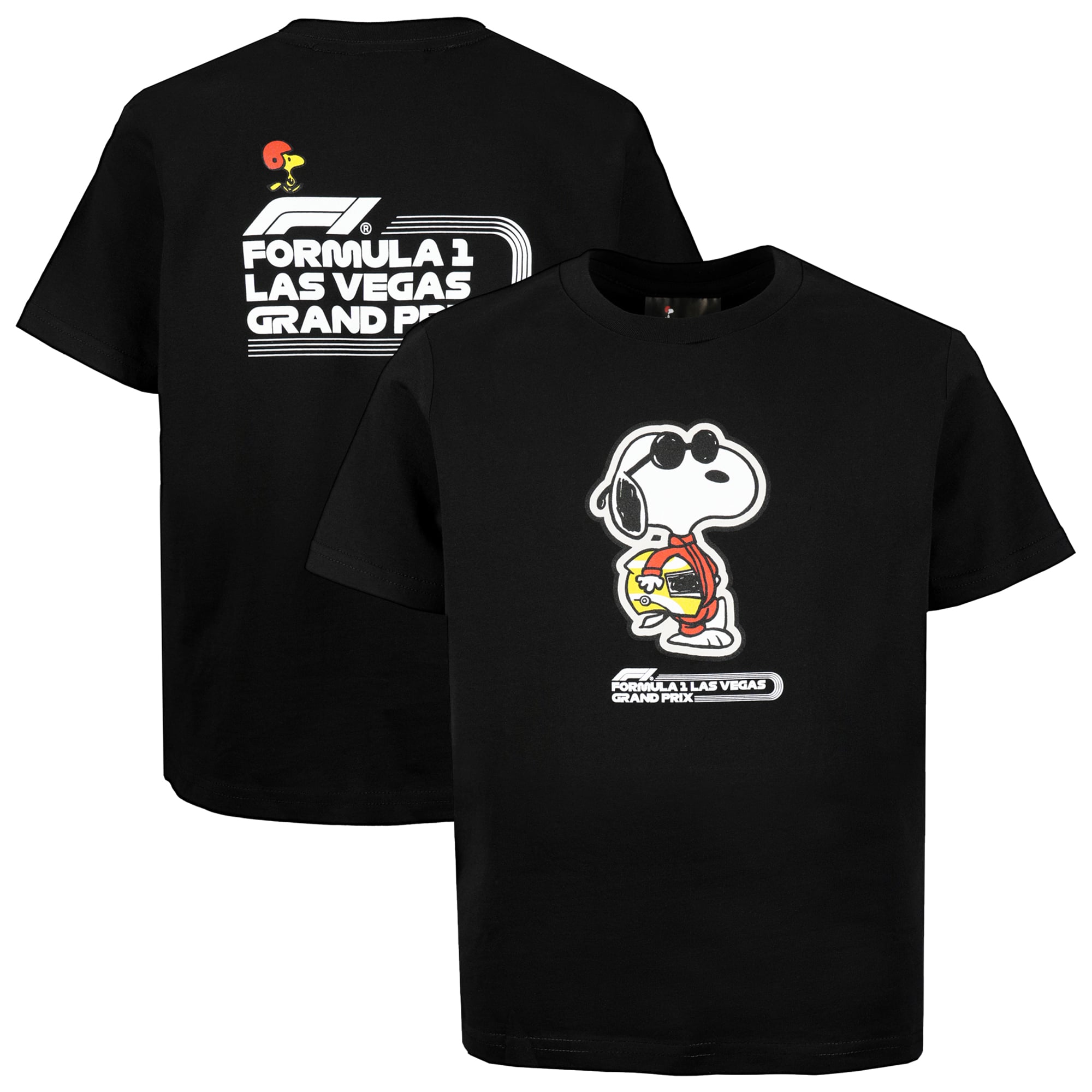 Youth Snoopy Black Formula 1 x Peanuts 2024 Las Vegas Grand Prix 