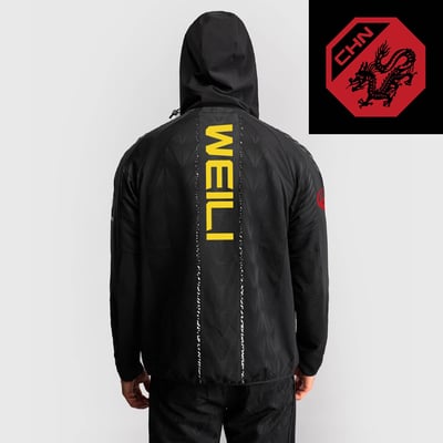 Zhang Weili UFC Zenith by Venum Authentic Fight Night Full-Zip Walkout Hoodie - Black