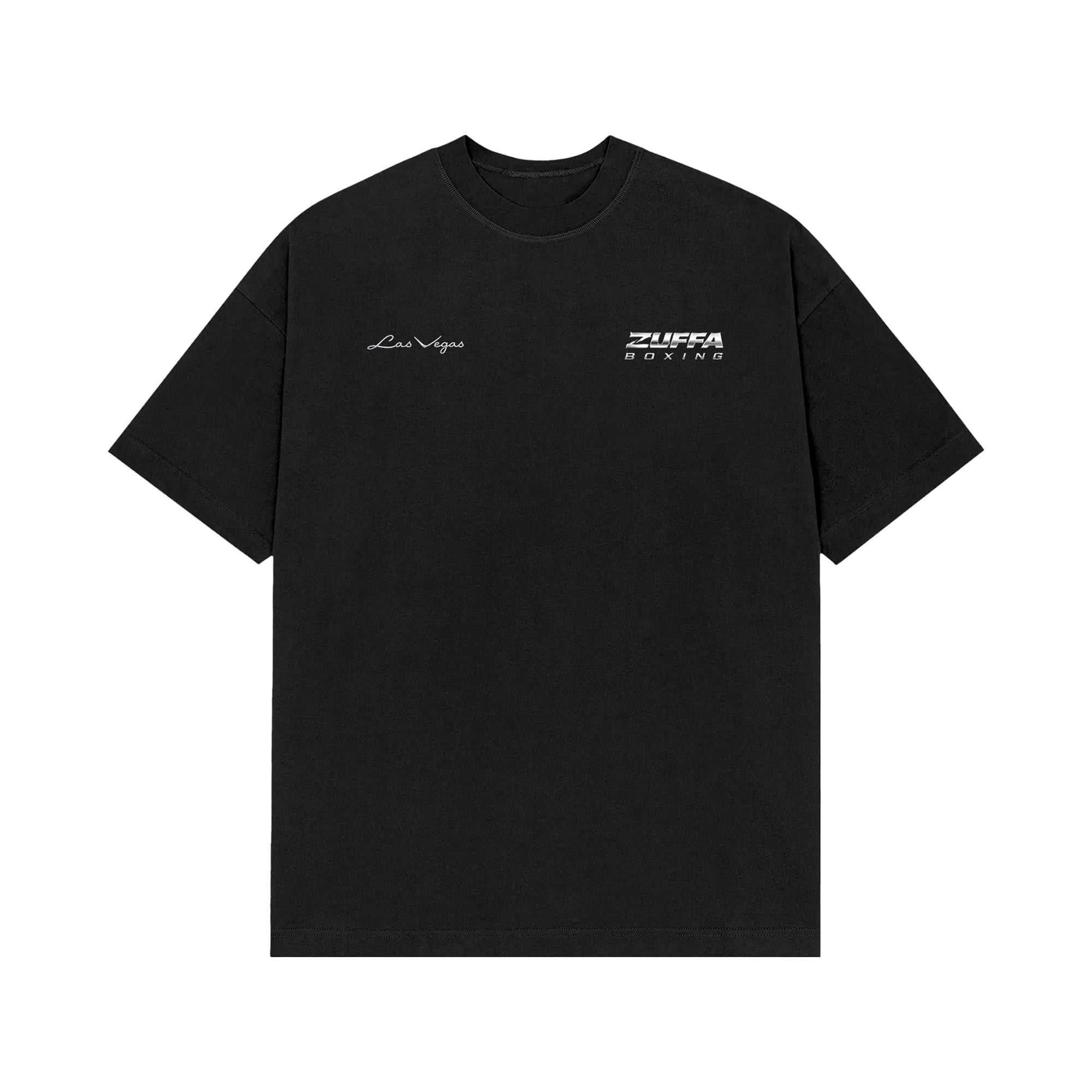 Men's Black Garcia vs. Benn Zuffa Boxing 11 Las Vegas Chrome Skyline T-Shirt