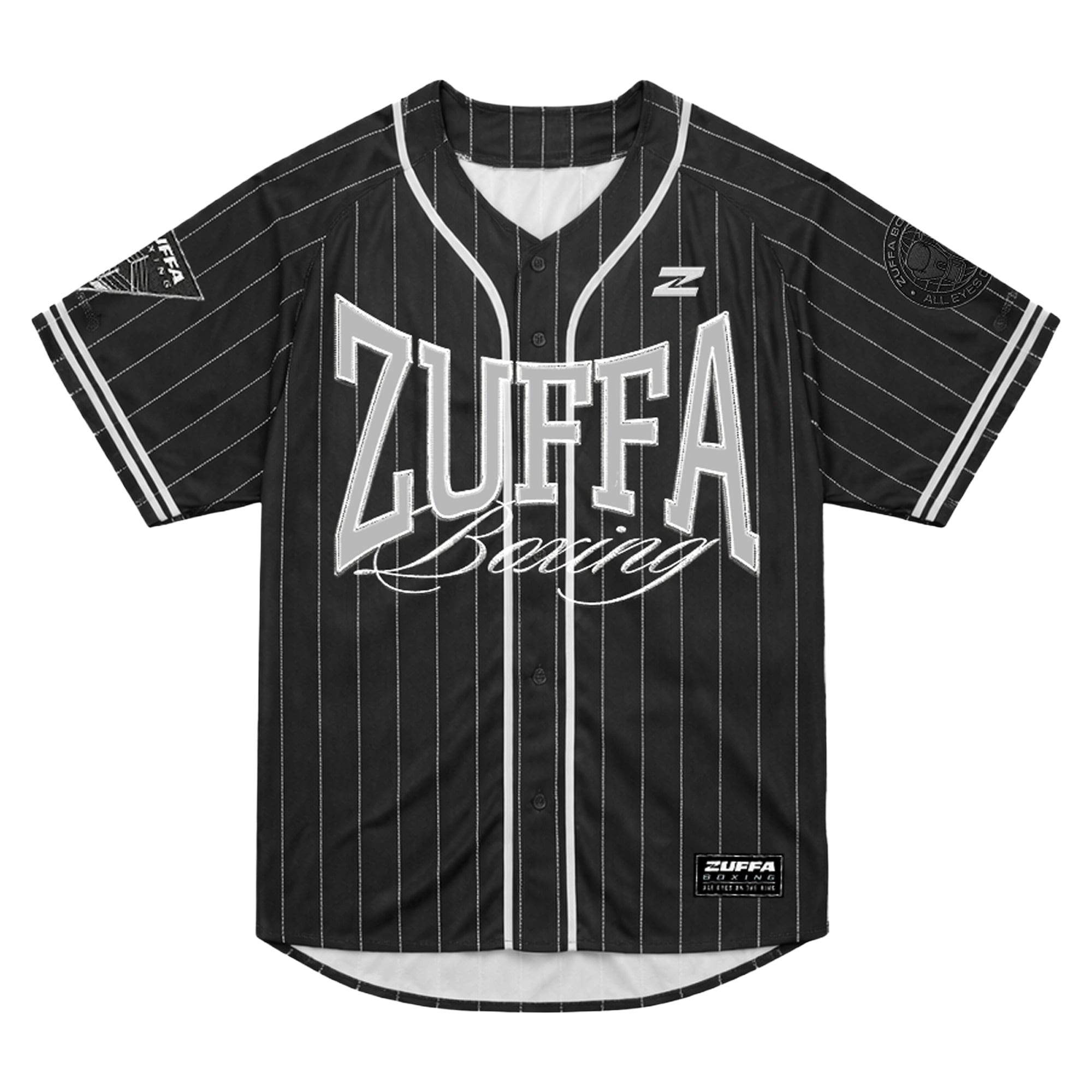 Men's Black Zuffa Boxing Baseball Jersey