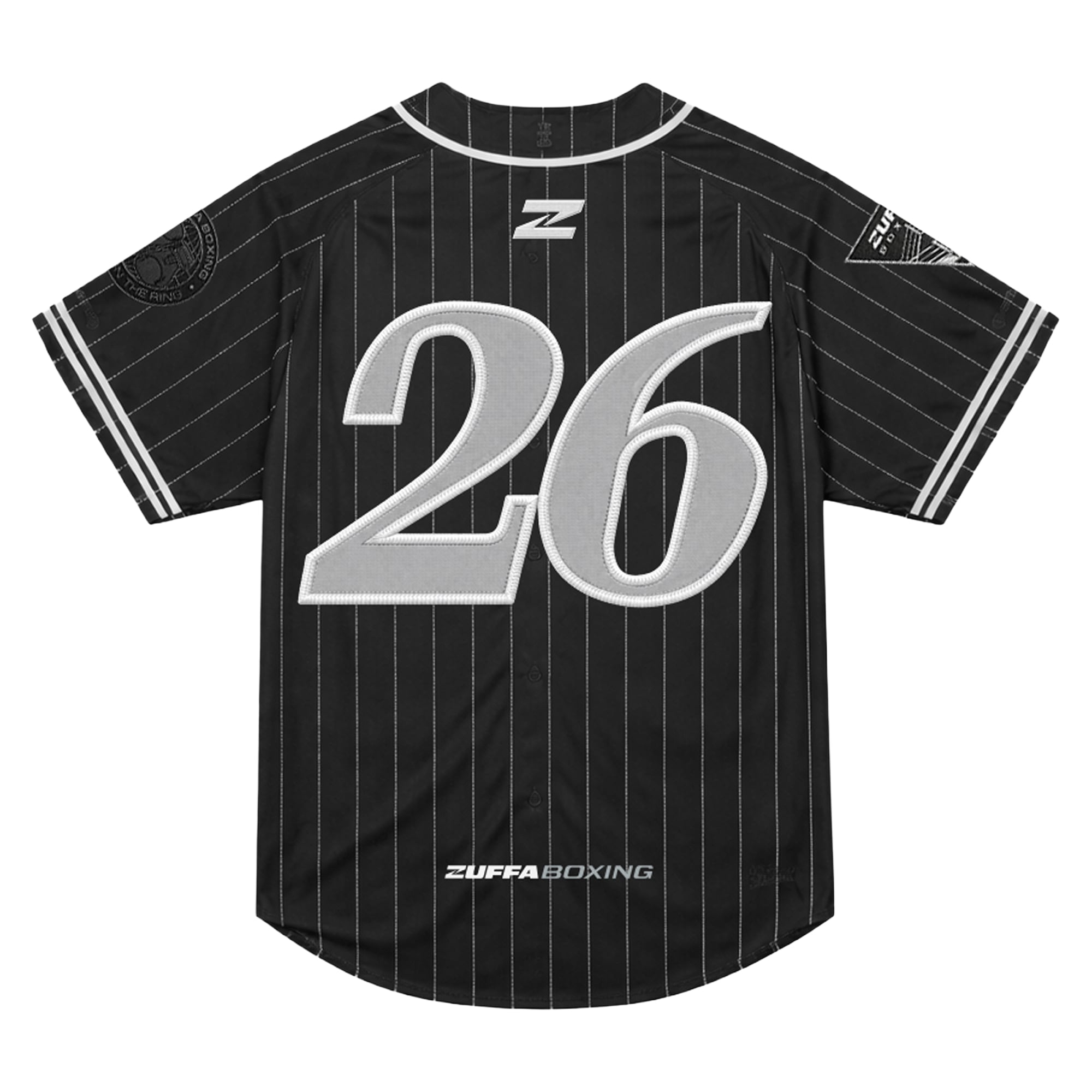 Men's Black Zuffa Boxing Baseball Jersey